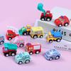 6Pcs Car Model Toy Pull Back Car Toys Mobile Vehicle Fire Truck Taxi Model Kid Mini Cars Boy Toys Gift Diecasts Toy For Children