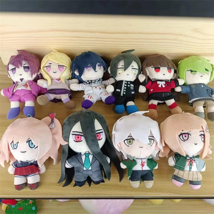 Anime Danganronpa Plush Toys Pendant V3 Dangan Ronpa Komaeda Nagito Hinata Hajime Enoshima Junko Plushie Doll Key Chains Gifts
