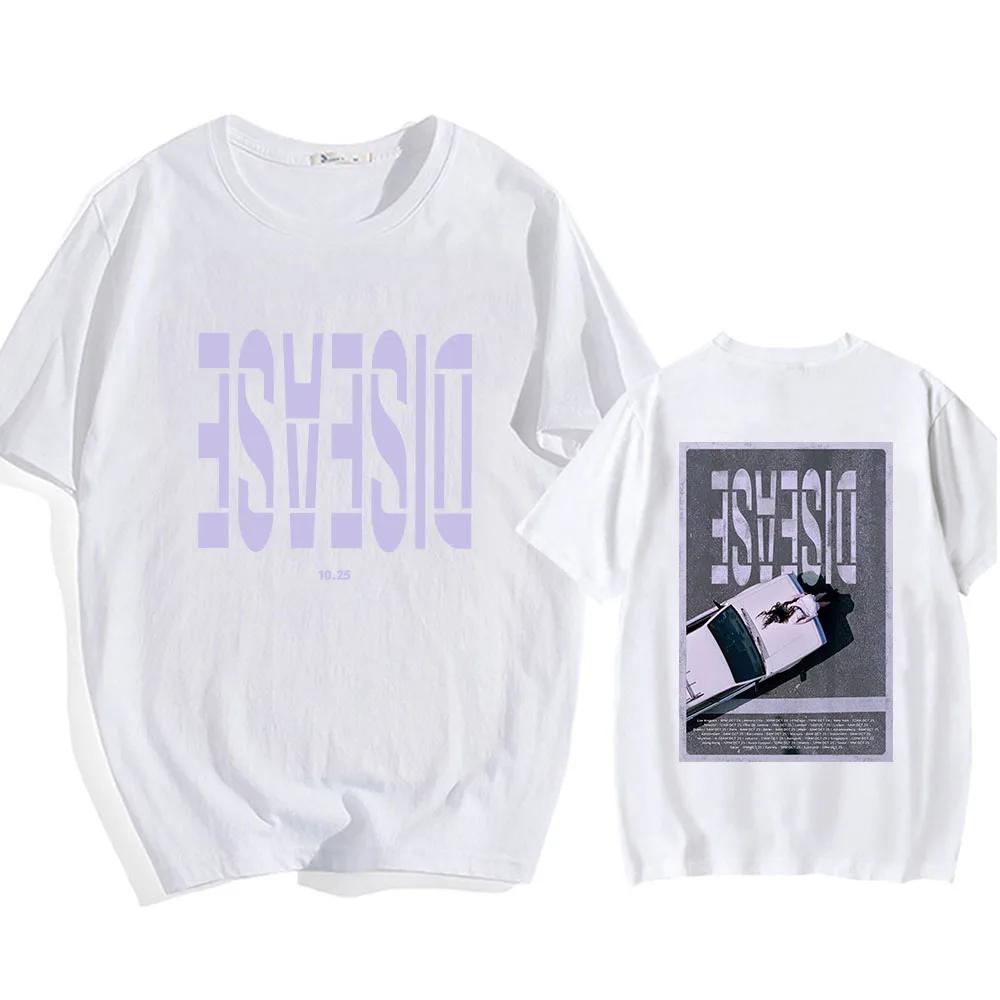 Lady Gaga Disease Graphic Tshirts Short Sleeve Summer Teeshirt Round Neck Unisex Women Soft Tshirts Printing Comfortable Tees