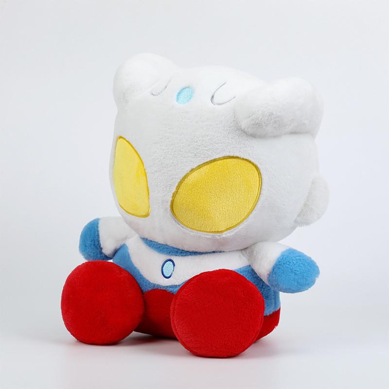 Ultraman Cartoon Plush Pillow With Short Plush Material For Kids And Adults