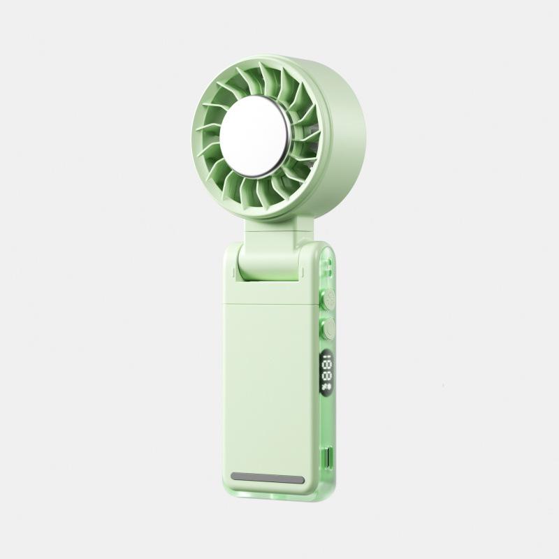 

High-Speed 2026 Foldable Turbine Cooling Handheld & Waist-Hanging Mini Fan 36.2 x 69.4 x 184.2 mm зелёный