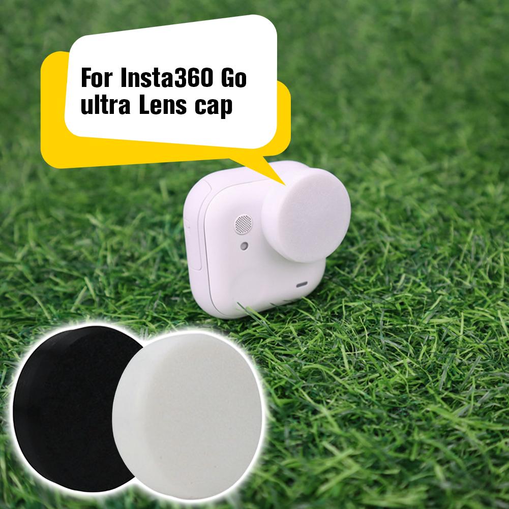 For Insta360 Go Ultra Silicones Front Lens Caps Protective Cap Dustproof Scratch-proof Lens Adapter Cover For Insta360 Go Ultra