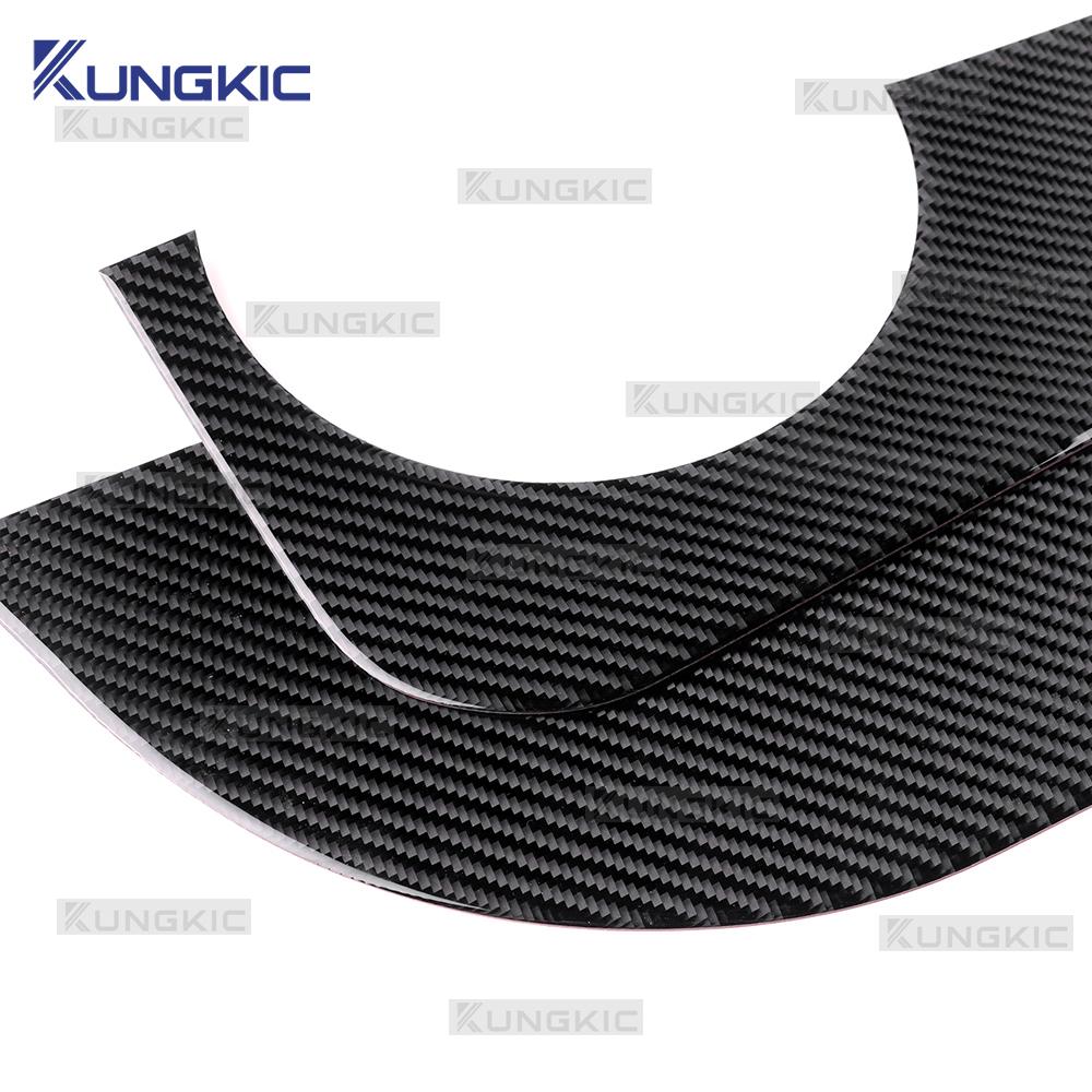 Soft Carbon Fiber Sticker For Abarth 595 695(2012-2025)/Fiat 500 500C(2008-2025)/Fiat 500E(2013-2019) Car Door Anti-Kick Trim