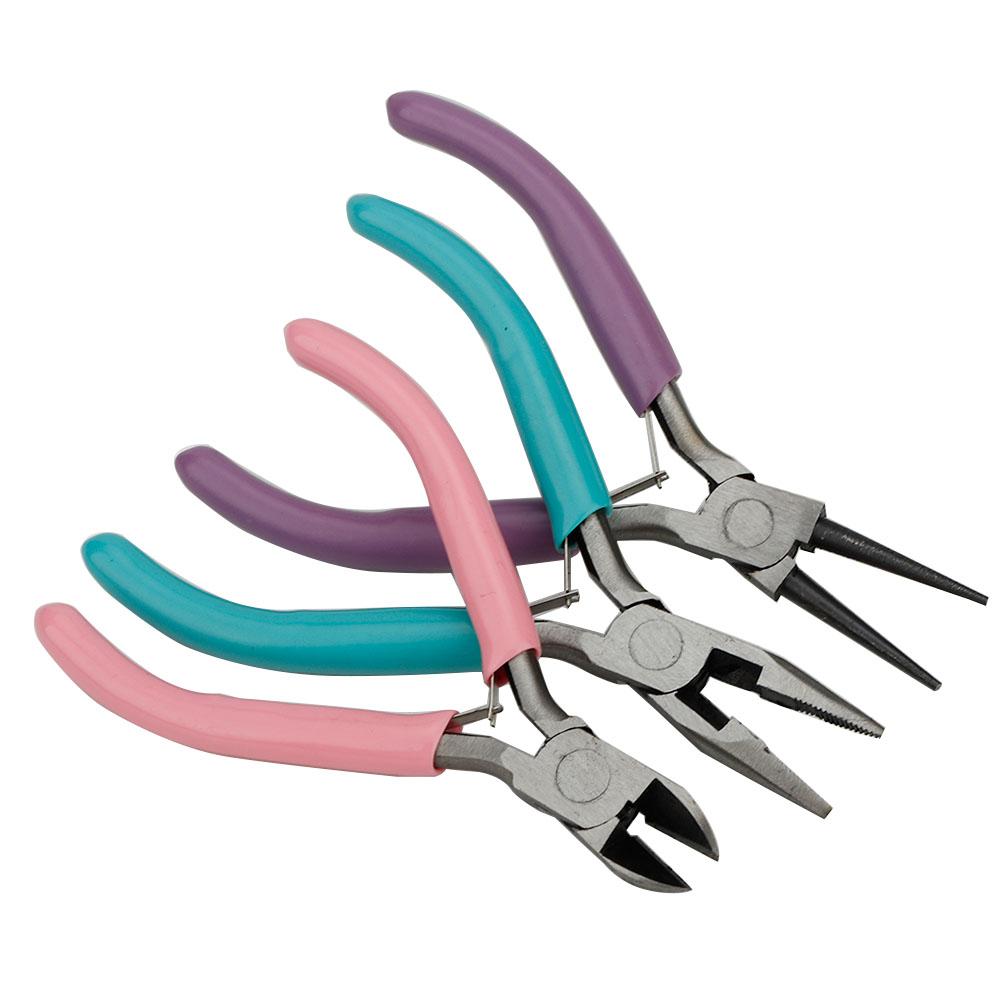 

3pcs Cutting Pliers Diagonal Hand Wire Cut DIY Jewelry Making Hardware Tool Set