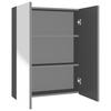VidaXL Bathroom Mirror Cabinet 60x15x75 Cm MDF Anthracite