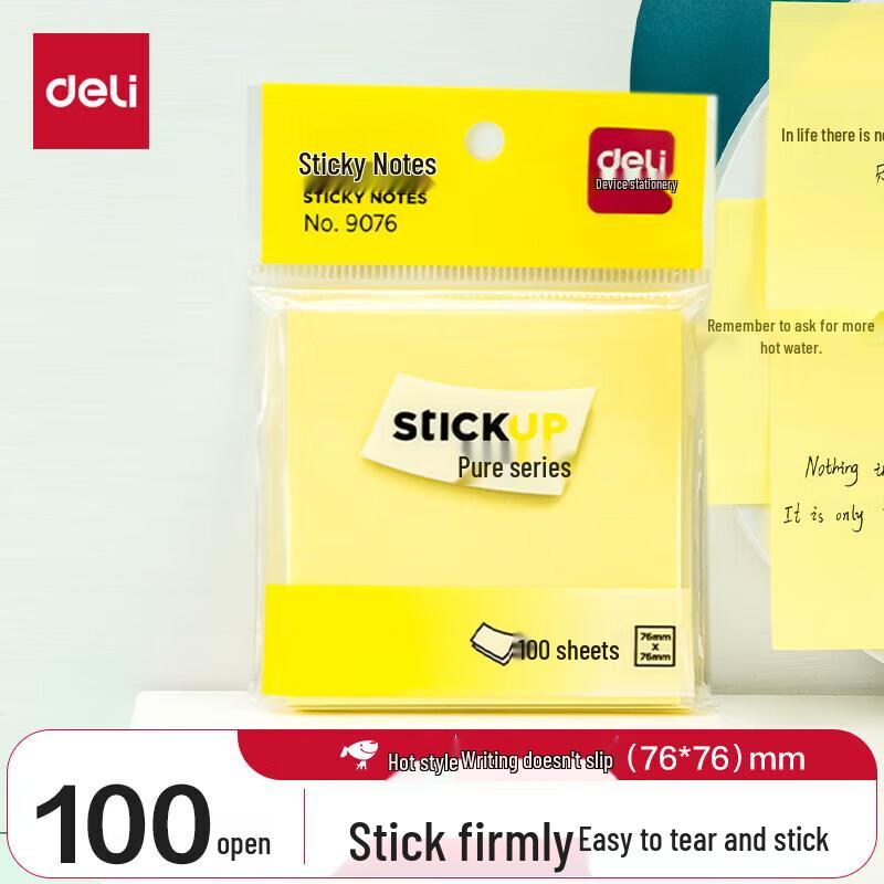 Deli Sticky Notes 76x76mm