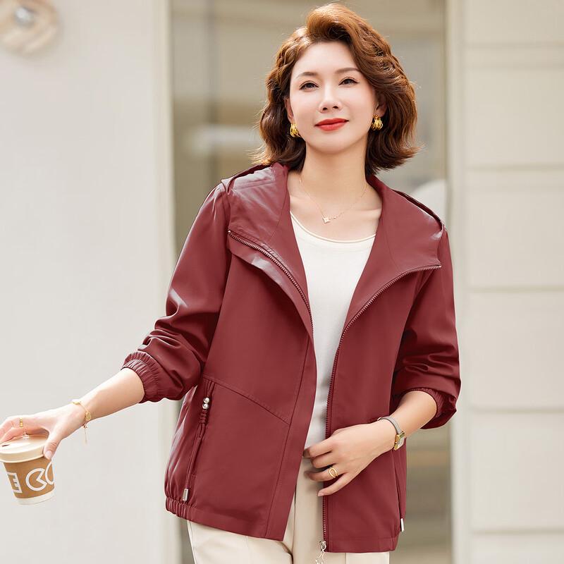 Paster 2025 Autumn Women's Solid Color Loose Hooded Jacket