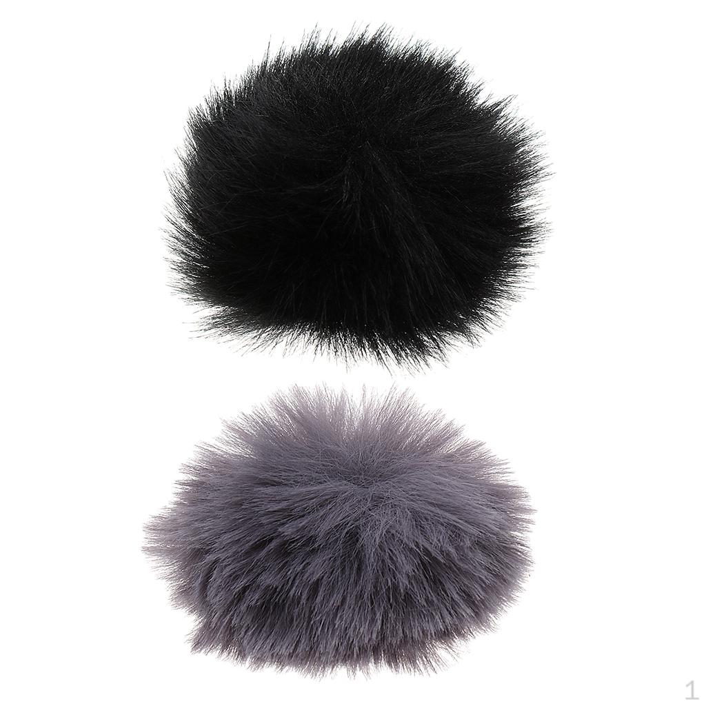 2 Pieces ry Microphone Windscreen Windshield Wind Muff for Lapel Mic