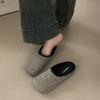 Fashion Women's Shoes 2025 Brand Baotou Women's Slippers Fashion Solid Daily Slippers Women Hot Sale Shallow Flat Slipperszapatos Mujer