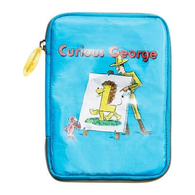 Marushin Multi-Case Curious George Alphabet Picture Book, George, Cartoon Monkey, Girls, Boys, Pouch, Storage, Slim, Multi-Function, 4765028200