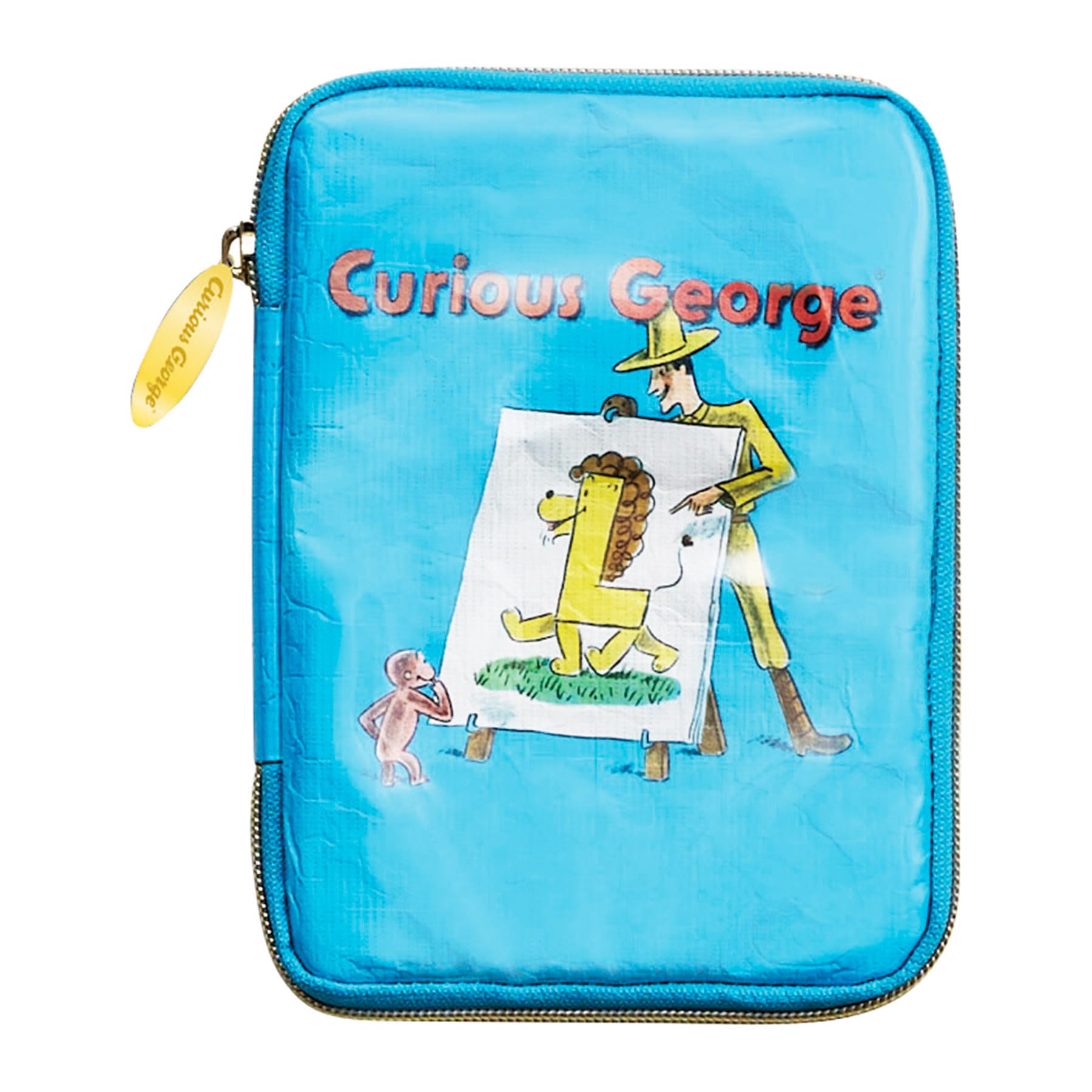 Marushin Мульти-кейс Любопытный Джордж Алфавитная книжка с картинками, Джордж, Мультяшная обезьянка, Для девочек, Для мальчиков, Чехол, Хранение, Тонкий, Многофункциональный, 4765028200
