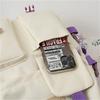 New Five-Piece Backpack Korean Style Contrast Color Canvas Bag