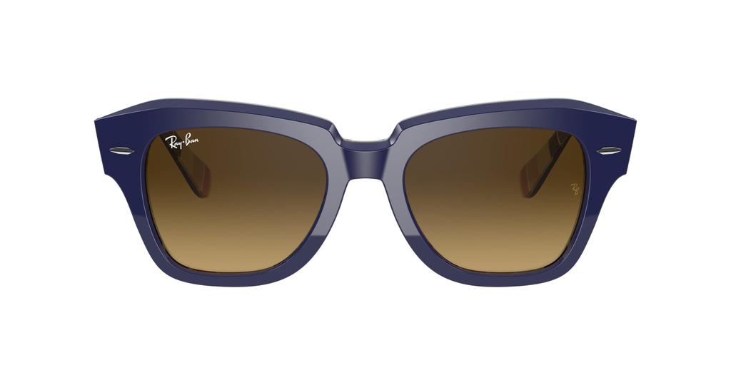 Sunglasses 0RB2186 BROWN GRADIENT DARK BROWN 49 STATE STREET 132085 [Ray-Ban]