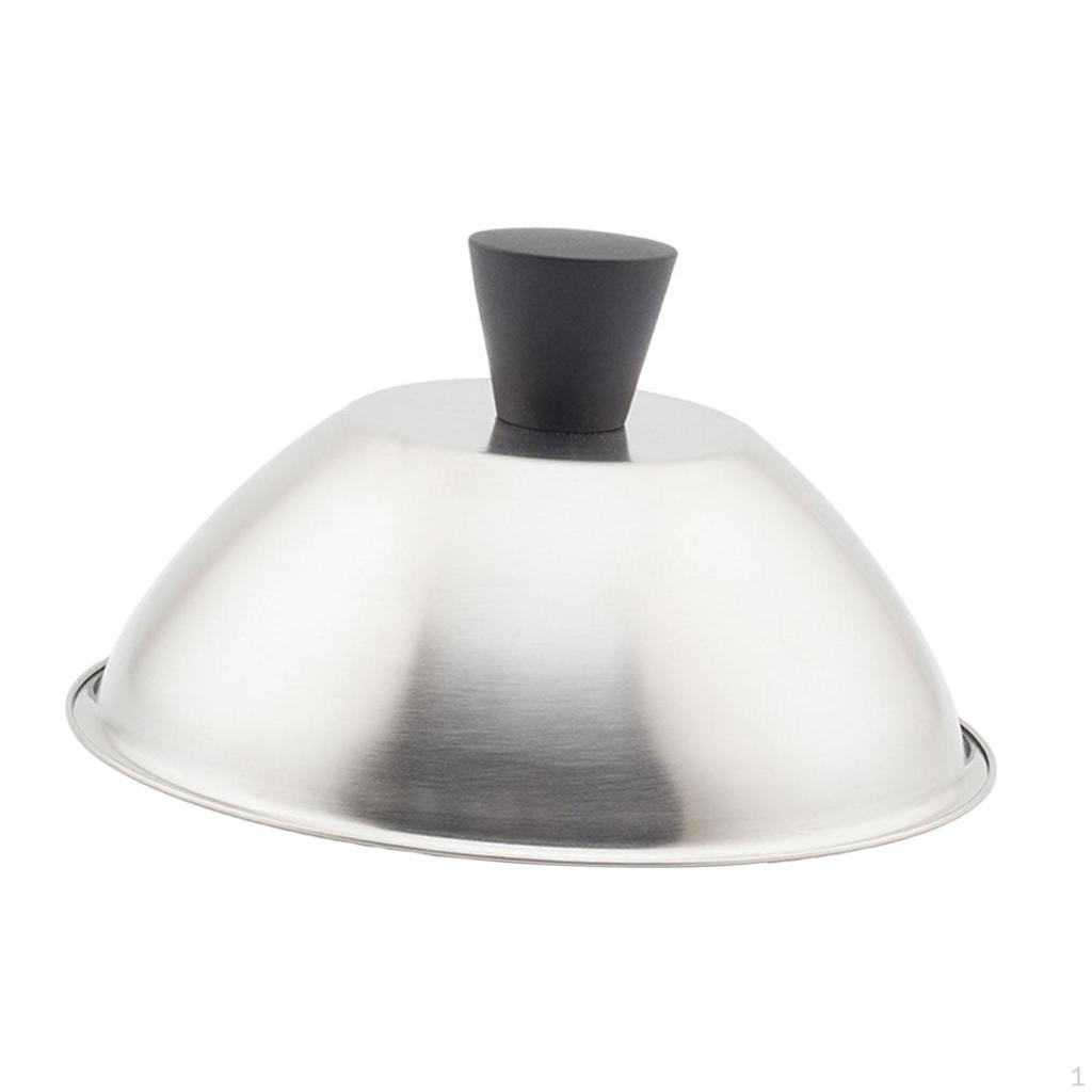 Överlägg för pensling Smältkupa för ost Anti-skållningshandtag Kraftigt Grillock Hamburgare för