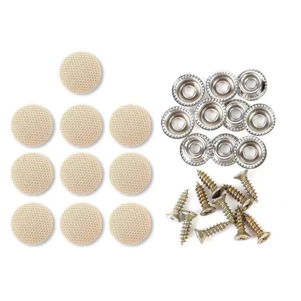 

10 шт. Кліпси для оббивки стелі салону автомобіля, Кліпси для кріплення тканини стелі, Гвинти, Автомобільні кліпси-заглушки, Фіксатори для догляду, Ремонт, Тканинні заклепки C7L2