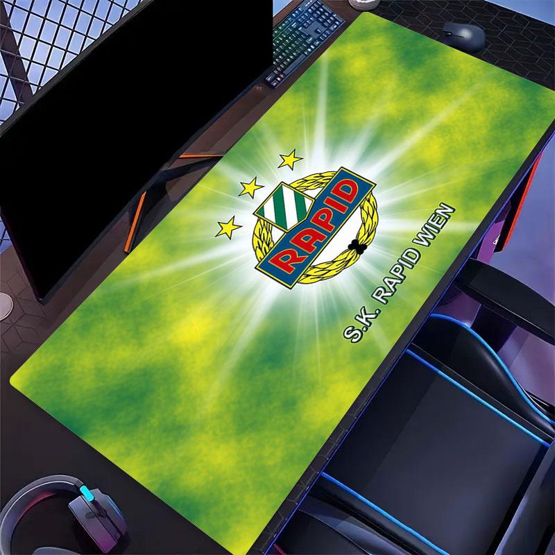 SK Rapid Wien Mouse Pad, Large Gaming Desk Mat, Non-slip XXL Mousepad for Laptop & Tablet, Mini PC Playmat with Stitched Edges