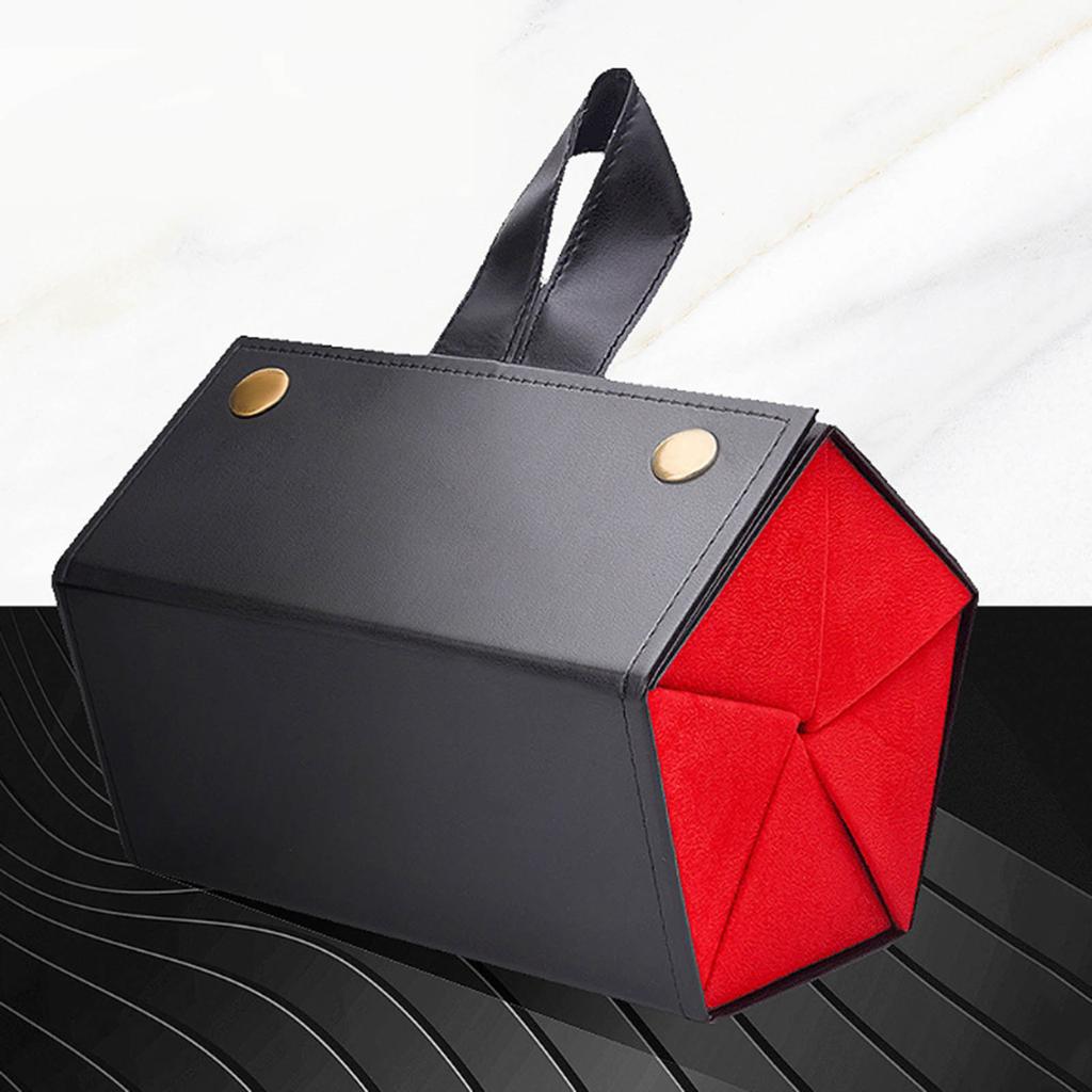 Sunglass Travel Holder Foldable PU Eyeglass Organizer with 5Slots for Jewelry Storage Multiple Hanging Eyewear Display