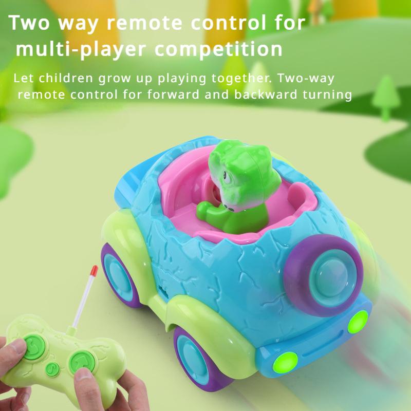 1 Set wiederaufladbares ferngesteuertes Auto für Kleinkinder, Spielzeug für Jungen und Mädchen ab 3 Jahren, ferngesteuertes Auto mit Lichtern und Musik