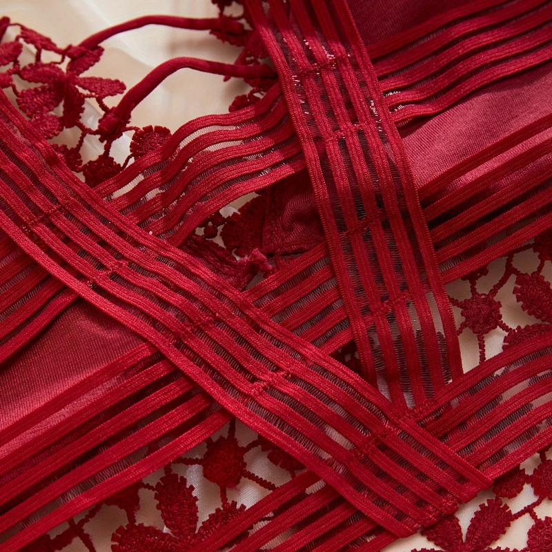 New Water-Soluble Floral Lace Beautiful Back Without Steel Ring, Breathable Shest Wrapping, Anti Glare Base, Suspender, Underwear Vest For Women