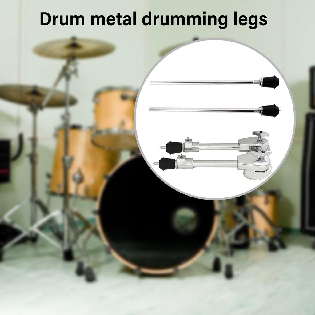 Drum Legs Support Metal Floor Tom Legs Floor Roller Accessory Drum Accessory Drum Stand Replacement Drum Leg Stand Leg