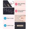 Portable Jewelry Rack with Metal Hook Jewelry Storage Roll for Storing Earrings
