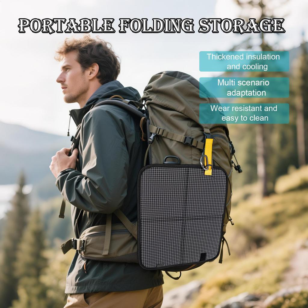 Stadium Seat Cushion Compact Ground Mat With Carabiner Clip Foldable Seat Cushion For Hiking Picnic Travel Airplane Sports Event