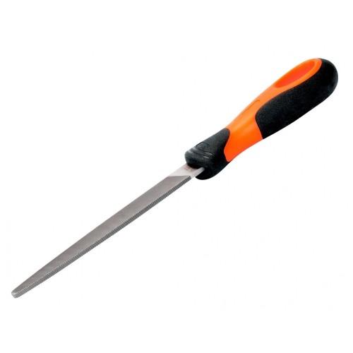 Bahco Ergo Tapered Edge Flat File, Handled