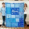 Best Mom Love Quotes Flannel Blanket Soft Cozy Throws Napping Travel Use