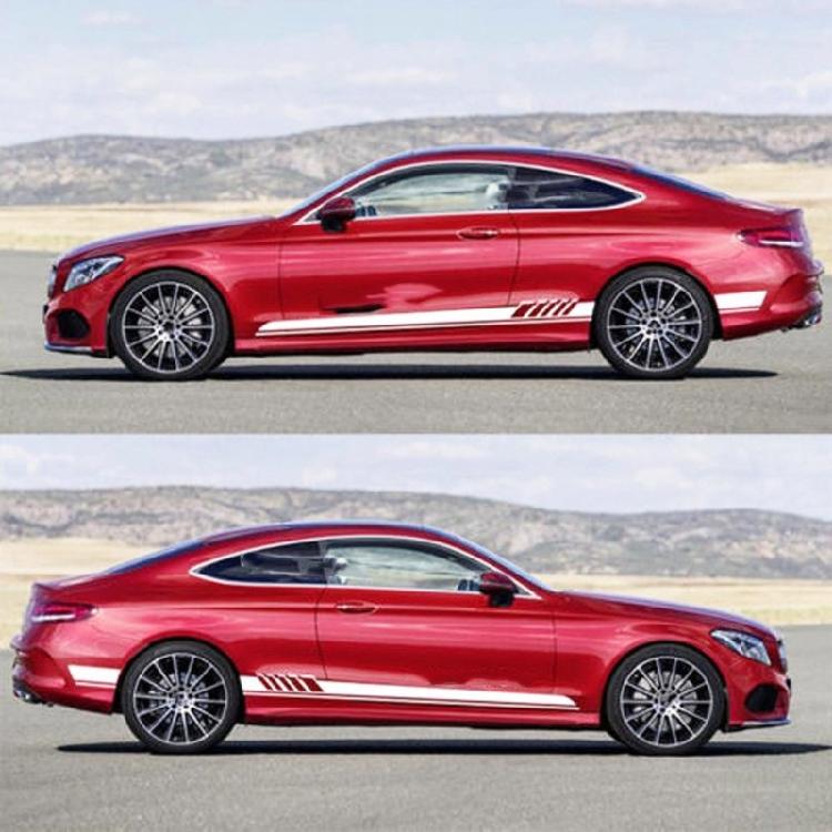 Car Side Stripe Stickers Auto Accessory Sports Stripes Decal