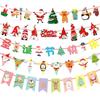Large Base Christmas Tree Decoration with Santa, Reindeer, and Snowman Balloons for Kindergarten