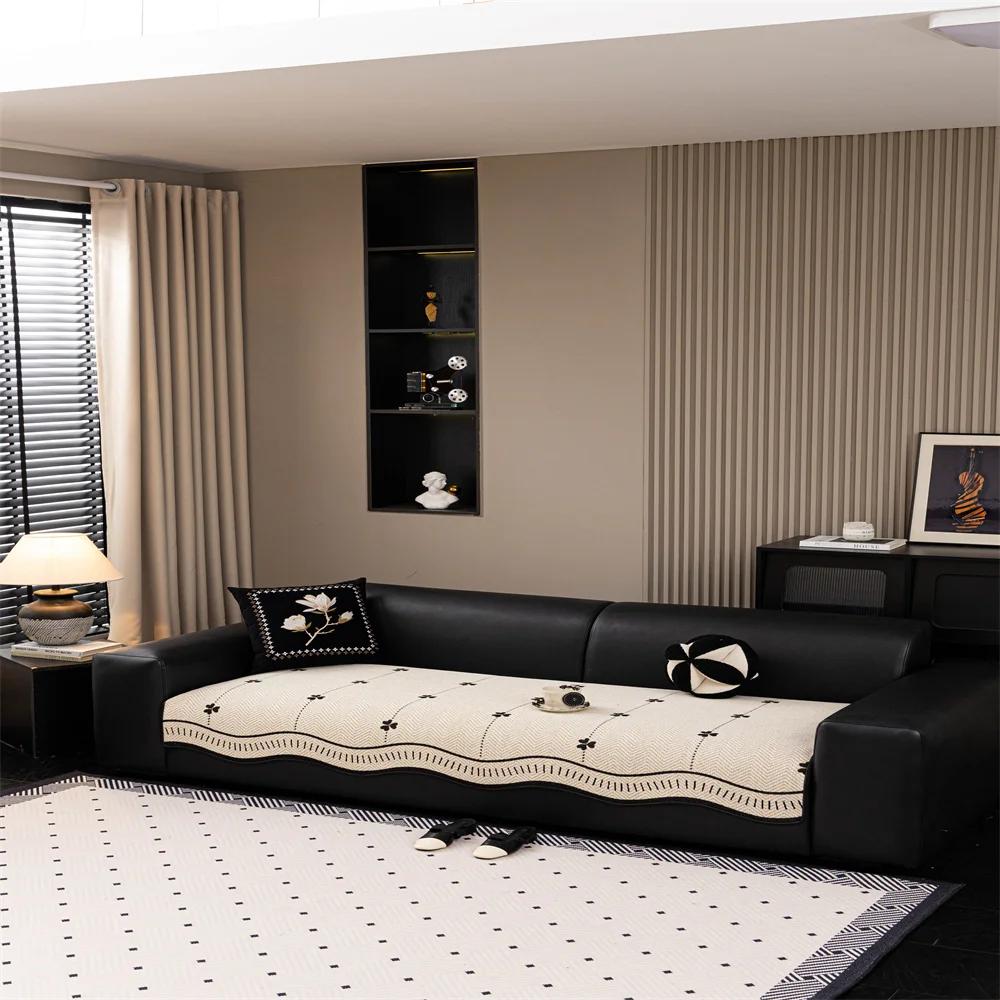 Autumn And Winter New High-Level Sofa Cushion Winter Thickened Plush Cushion Non-Slip Sofa Cover Cloth Towel