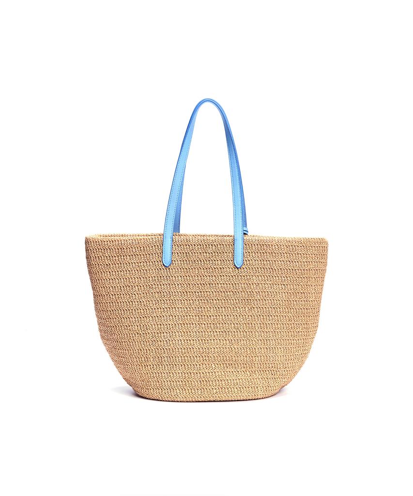 Badgigi Santorini Shoulder Tote Bag, Sky Blue