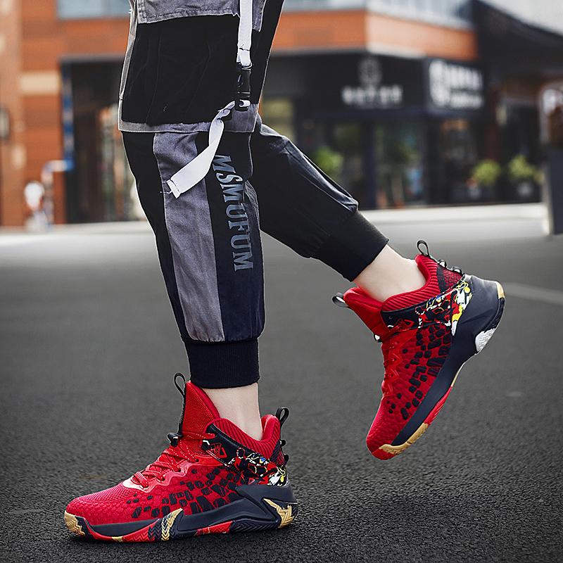 Herren Basketballschuhe Dämpfung Bequeme Basketball-Sneaker Jugendschuhe