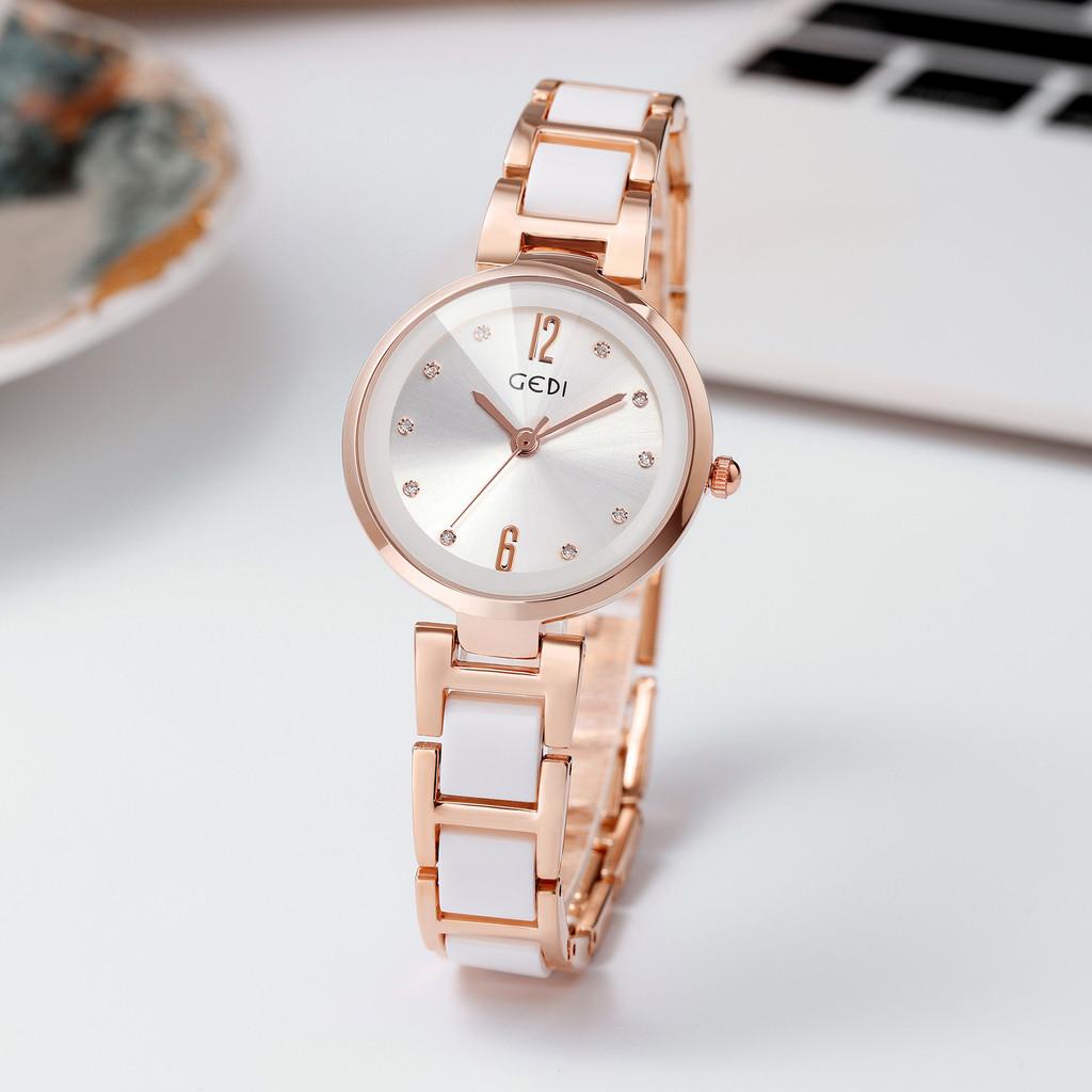 Gadi Ceramic Womens Quartz Watch With Water Resistance For Elegant Ladies