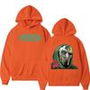 Zpěvák Mf Doom Madlib Madvillain Metal Face Mikina s kapucí přes hlavu Látková Streetová móda Mikina Ležérní Běžecká Mikina