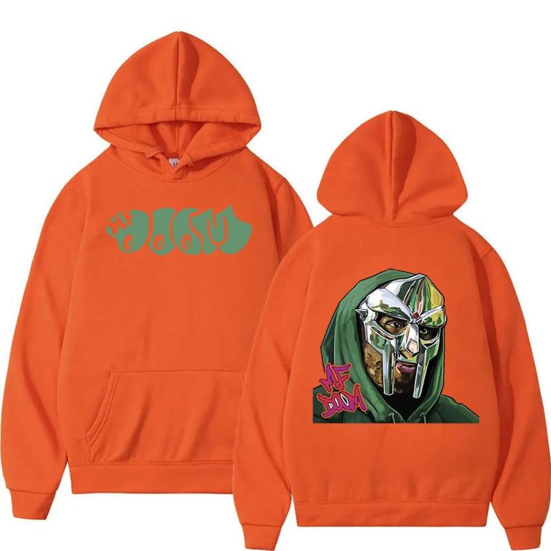 Singer Mf Doom Madlib Madvillain Metal Face Pullover Hoodie Fabric Street Fashion Hoodie Casual Running Sweatshirt