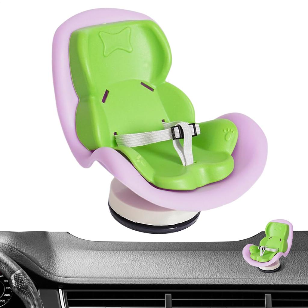 Plüsch Kindersitz, Auto Puppe, Auto Lüftungsschlitz Clip Puppensitz, Puppen Autositz -