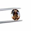 Smoky Quartz Gemstone, Oval Faceted Calibrated Stone, November Birthstone for Jewelry Making