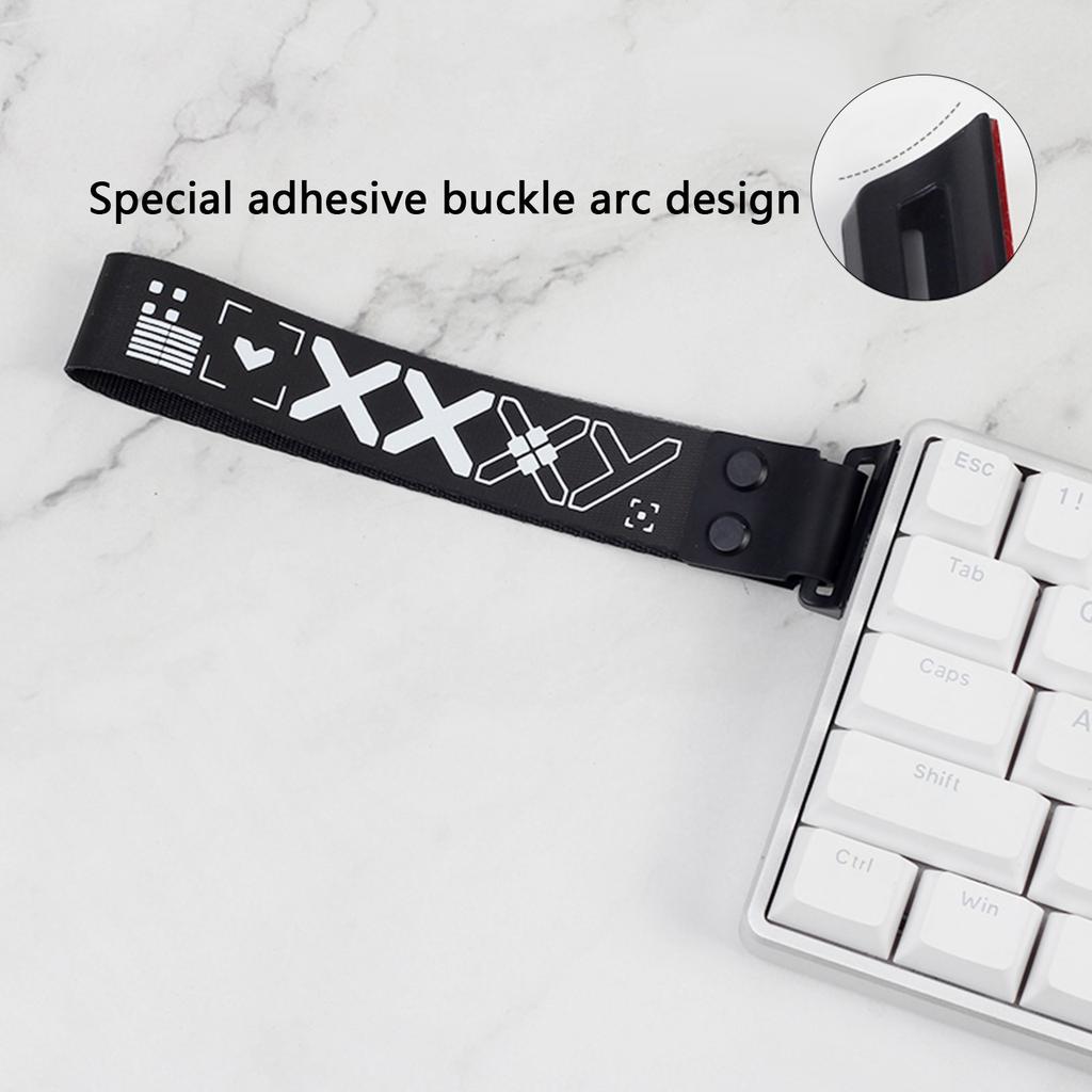 Keyboard Strap With Adhesive Aesthetics Pattern Wooting Fire68 Snap Strap For Mechanical Keyboards Enhanced Aesthetics