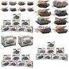 8pcs 172 4d Assemble Tank Heavy Weapons Armor Plastic Model Us  Germany Kits