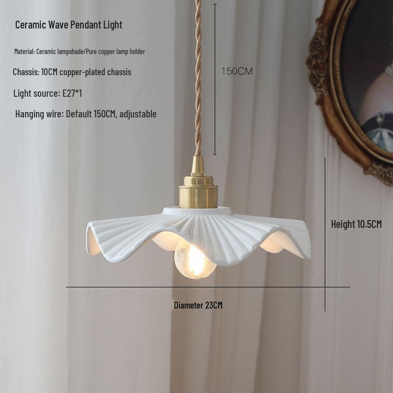 Chinese Retro Teahouse Ceramic Pendant Lamp: Ancient Style for Bedroom or Dining Room