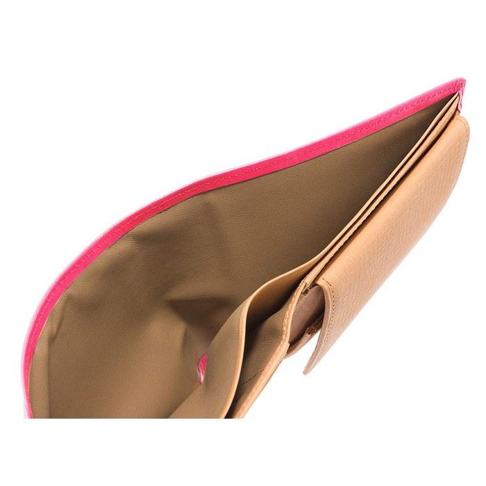 [Kipris] Bifold Wallet with Box Coin Case Shirasagi Leather 8222 (Pink)