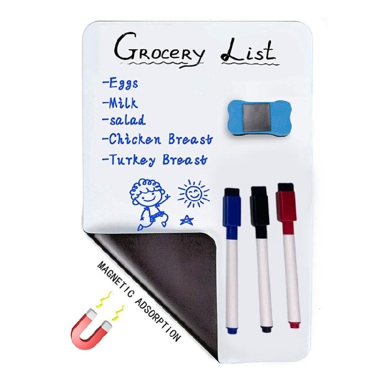 A3 A4 Magnetic Dry Erases Whiteboard Fridge Whiteboard Film with Markers and Erasers Easy To Write for Home Office