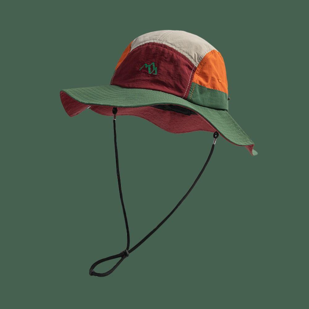 Color Matching Sun Hat Quick-drying Sun Protection Caps New Bucket Hats Outdoor