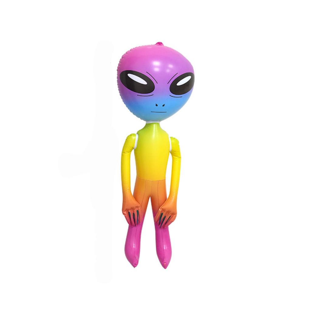 Inflatable Alien Doll Toy Large Size Durable Material Lightweight Portable for Indoor Outdoor Decoration and Party Events Fun Activity