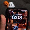 Halloween Ghost Phone Buddy Cute Stick-On Ghost Phone Topper Peel-and-Stick Mini Phone Figures