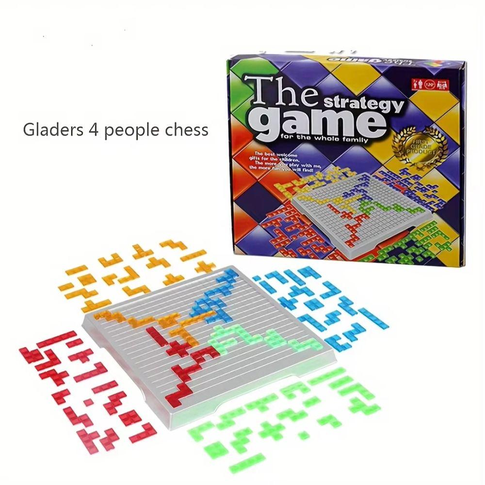 Squares Game Jigsaw Russia Puzzle Block 4-Person Blokus Board Game  Intelligence Game