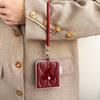 Fashionable Bowknot Motorola Razr60 Drop-proof Foldable Phone Case with Anti-lost Rope.