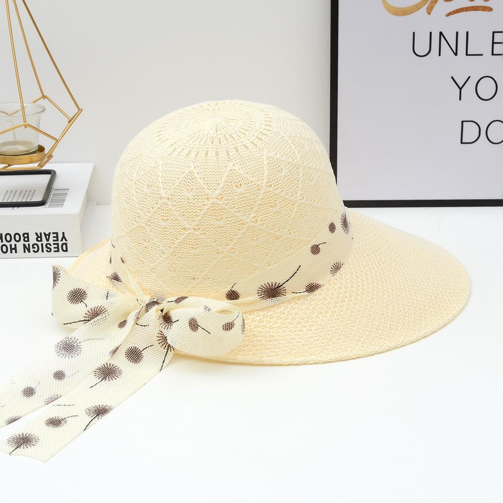 Summer big brim sun protection sun hat beach hat women's seaside summer UV protection duck tongue straw sun hat