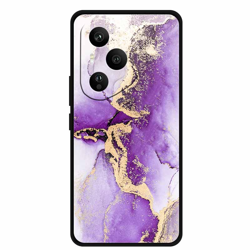 For Honor 400 Pro 5G Case Honor 400 5G Marble Painted Silicone Back Cover Cases for Honor 400 Pro/ 400 TPU Black Case 400 Pro 5G